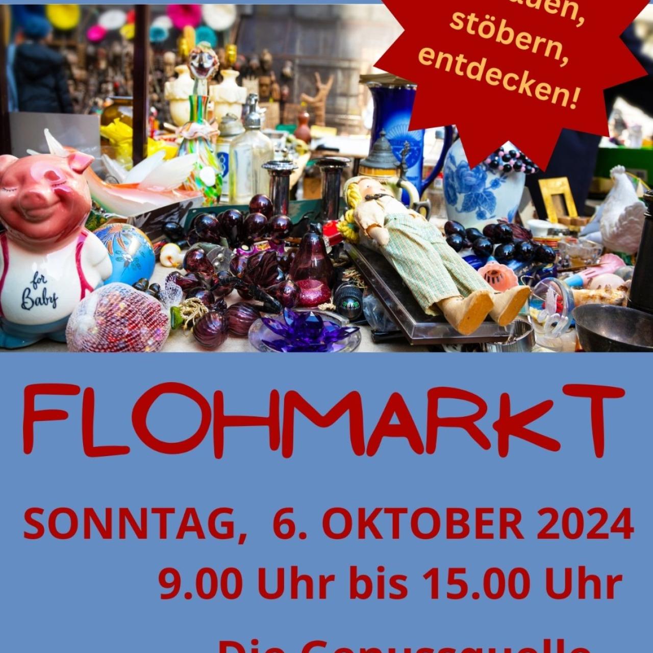 Flohmarkt am 06.10.2024 in der Genussquelle Bad Sauerbrunn