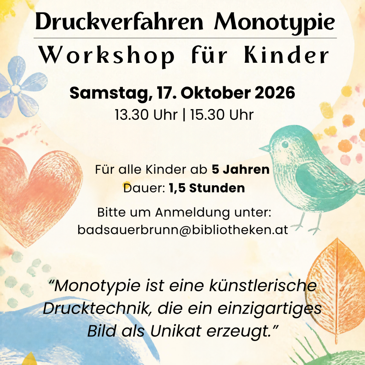 Plakat Workshop